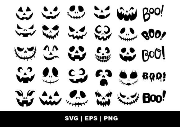 Download Halloween Scary Pumpkin Faces - Face Collection